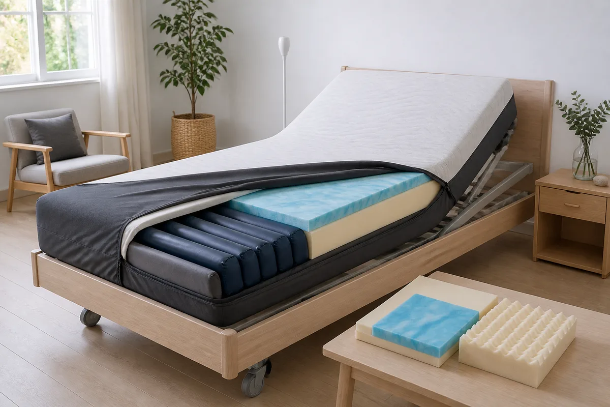 Matelas anti-escarres : les technologies comparées